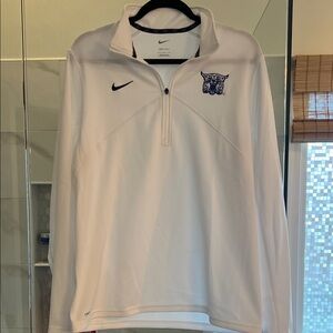 University of Kentucky Wildcats Nike White and Black Quarter-Zip Top size Large